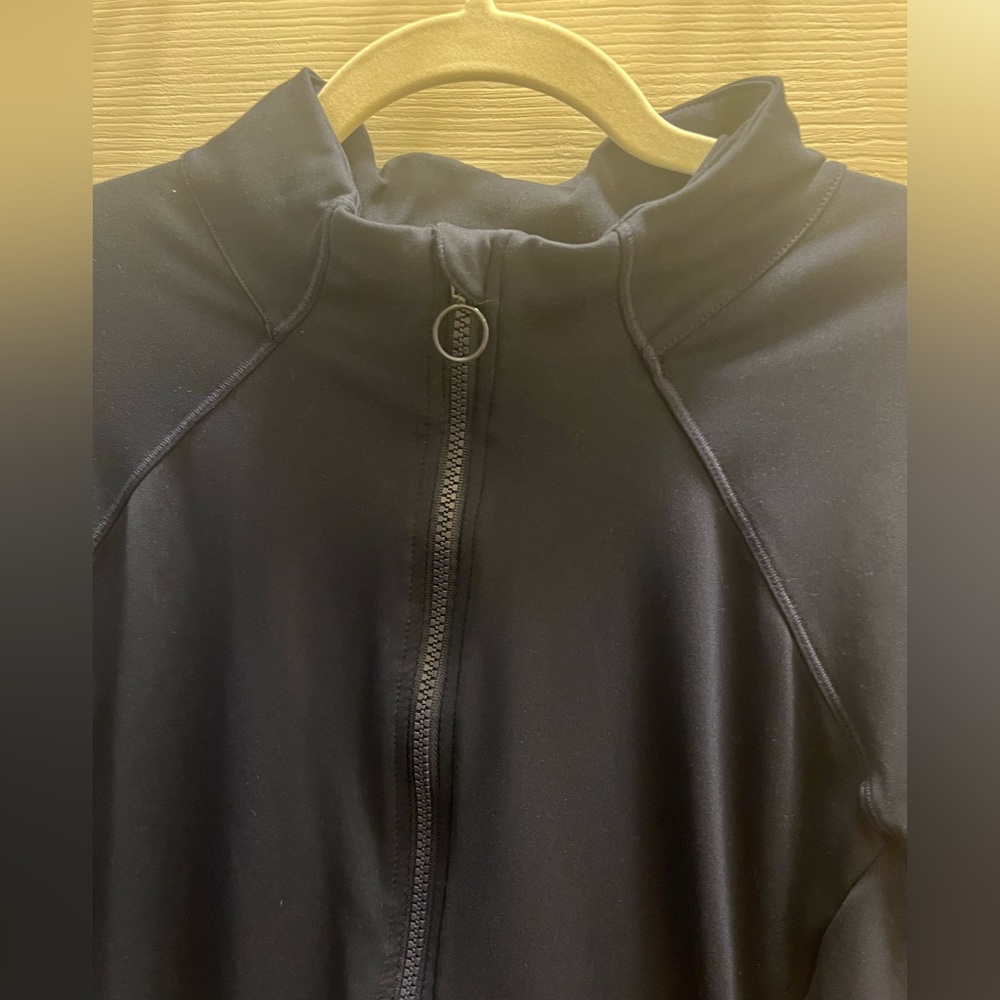 Fabletics Navy Trinity Performance Track Jacket - Picture 4 of 9
